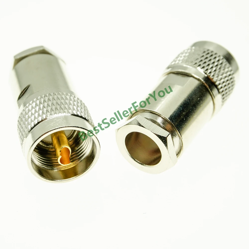 UHF PL 259 Штекерный зажим PL259 для кабеля RG8 LMR400 RG165 RG213 RF соединитель|Соединители| |