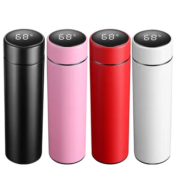 

Modern Minimalist 500ml Intelligent Thermos Coffee Bottle Temperature Display Customize Logo Stainless Steel Vacuum Water Cup