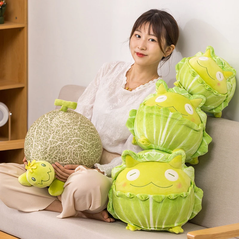25 40センチメートルキャベツwowかわいい野菜妖精アニメメロンカメぬいぐるみふわふわぬいぐるみ植物ソフト人形かわいい枕ベビーキッズギフト Null Aliexpress
