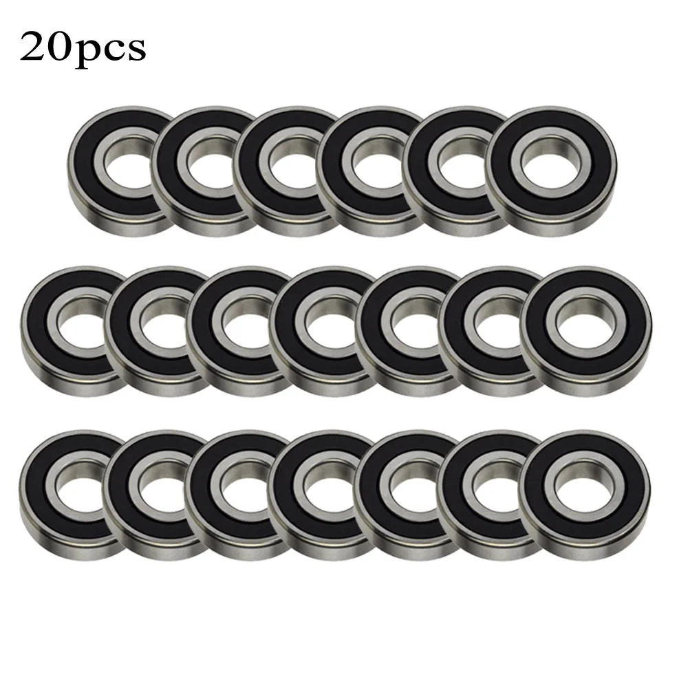 

Dual Sided Rubber Sealed Deep Groove 20pcs 6203-2RS Ball Bearing Double-sided Tool Part Kits