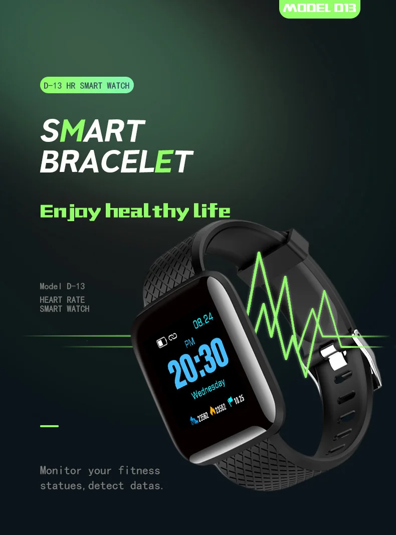 Torntisc 1,3 дюймов Смарт-часы для мужчин IP67 Водонепроницаемый Монитор Сердечного Ритма Смарт-часы для женщин для Android IOS PK Apple Watch