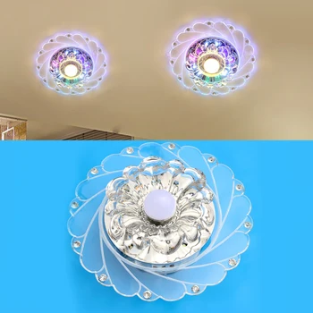 

Lights LED Colorful Crystal Pendant Chandelier Light Ceiling Decor Modern Home Lamp