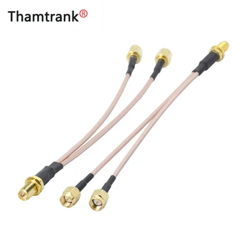 

10PCS RP-SMA Female to 2 X SMA Male Antenna Extension Cable Splitter Y type RG316 Cable Pigtail for HUAWEI/ZTE 3G/4G Modem