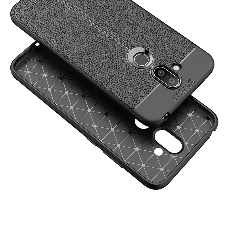 Кожаный силиконовый чехол для телефона для Nokia 5, 6,, 7, 8, 1, 9, 7,1, 6,1 plus, 8,1x6x7, роскошный мягкий резиновый чехол etui s