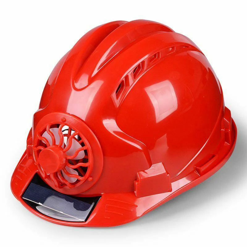 

Solar Fan Working Helmet Adjustable Ventilation Sunscreen Waterproof Architecture Worker Cap TU-shop