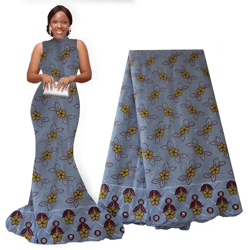 

2019 Quality Swiss Voile Lace Fabrics Nigerian Laces Swiss Cotton Material Adorable Asoebi Lace Styles For Women