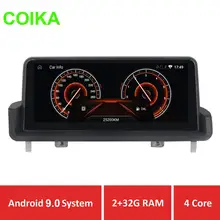 COIKA 10,2" Android 9,0 автомобильный радиоприемник gps для BMW E90 E91 E92 E93 2005-2012 Idrive стерео 2+ 32 Гб ram Blue Ray ips антибликовый экран