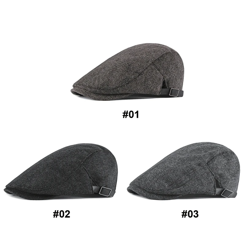 Versión coreana de la gorra de hombre y viejo boinas EDAD Retro británico Simple sombrero cálido|Gorros de senderismo| - AliExpress