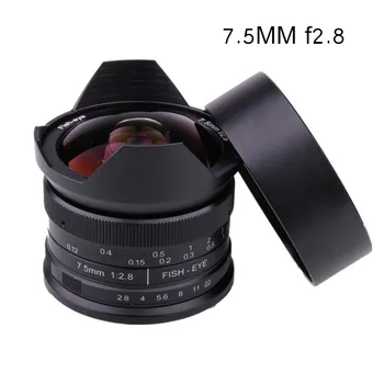 

Camera Lens 7.5mm f2.8 fisheye lens 180 APS-C Manual Fixed Lens For Fuji FX Mount Hot Sale Free Shipping