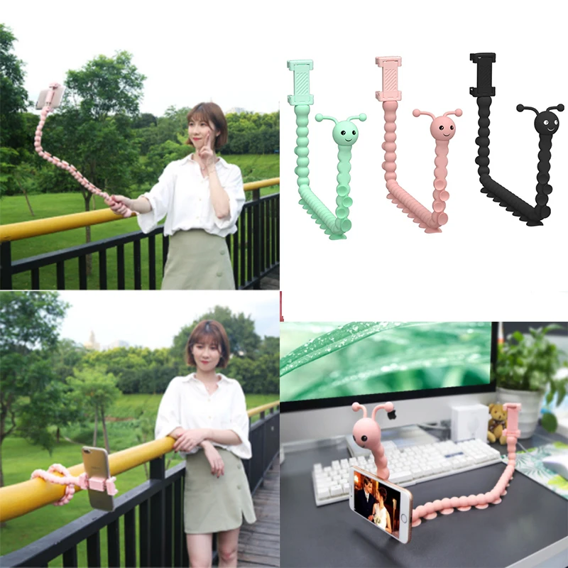 

Flexible Pastable Selfie Stick Monopod Octopus Tripod Holder for GoPro IPhone Camera Phone Car Bicycle Universal