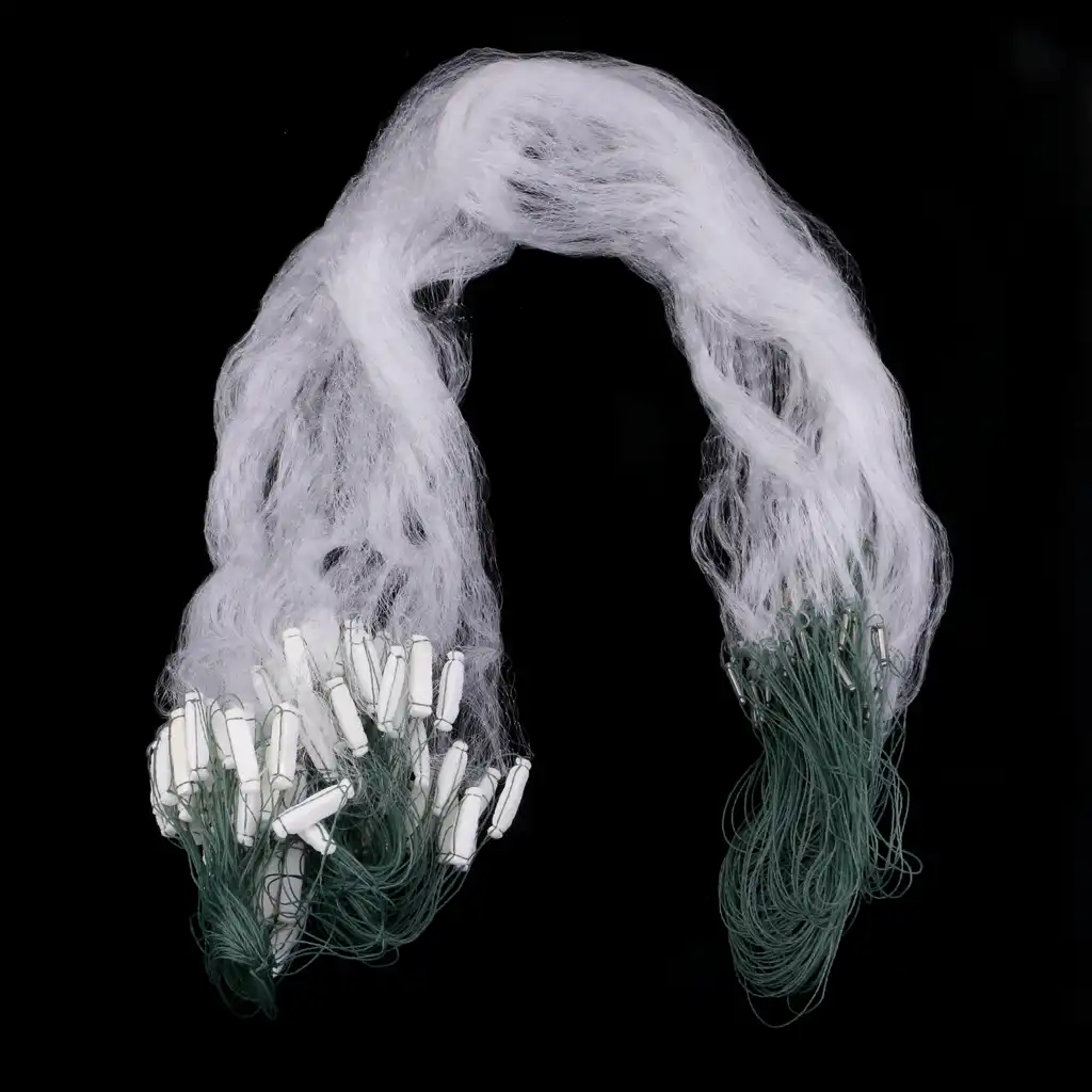 25m one layers of sticky net polyethylene fishing fish gill net