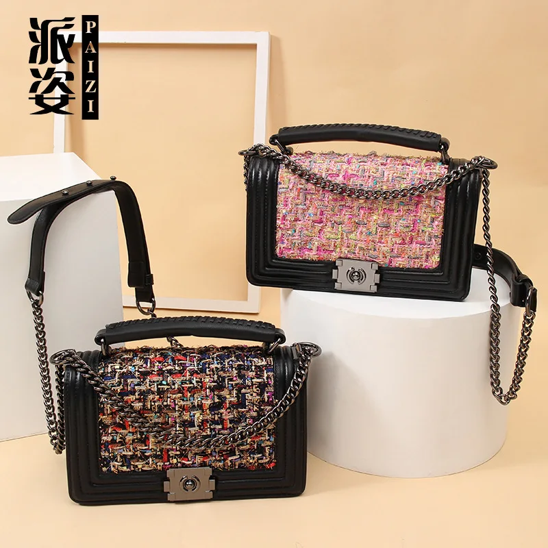 

Bag Women's 2017 Autumn And Winter New Style Flash Silk Graceful Bag with Chain Shoulder Bag/ Hand Bag Shoulder Bag a Generation