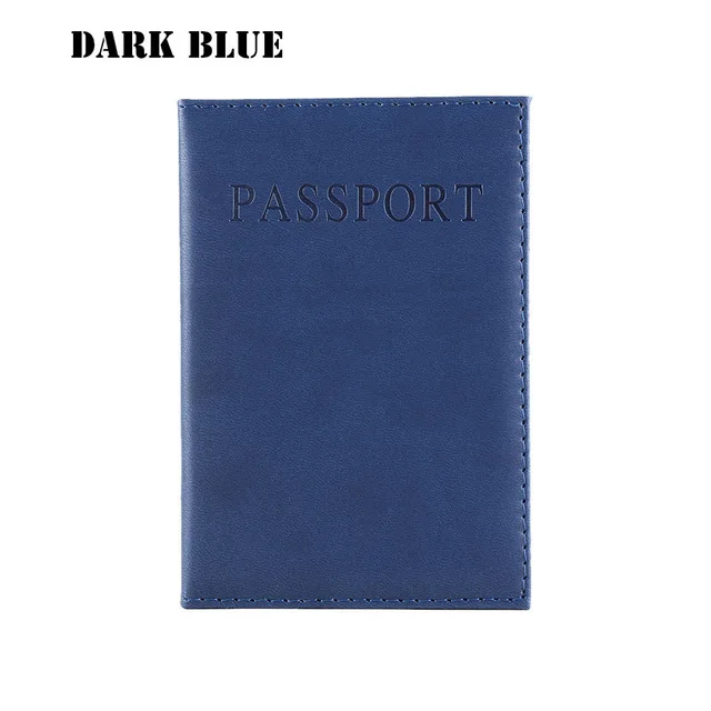 Цветная мраморная стильная обложка для паспорта, водонепроницаемая обложка для паспорта, Дорожный Чехол, Обложка для паспорта, высокое качество, пакет для паспорта - Цвет: Dark blue