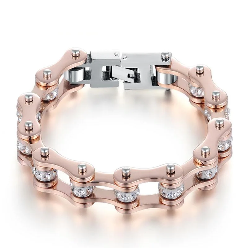 Bicycles-for-women-chain-stainless-steel-Rose-Gold-Bracelets-punk-fashion-Valentines-Day-Jewelry-Gift-bijoux