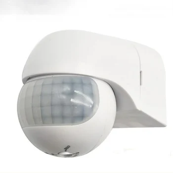 

AC Motion Sensor 110v~230v Motion Detector Automatic Infrared PIR Sensor 180 Degree Rotating Outdoor Timer Light Switch