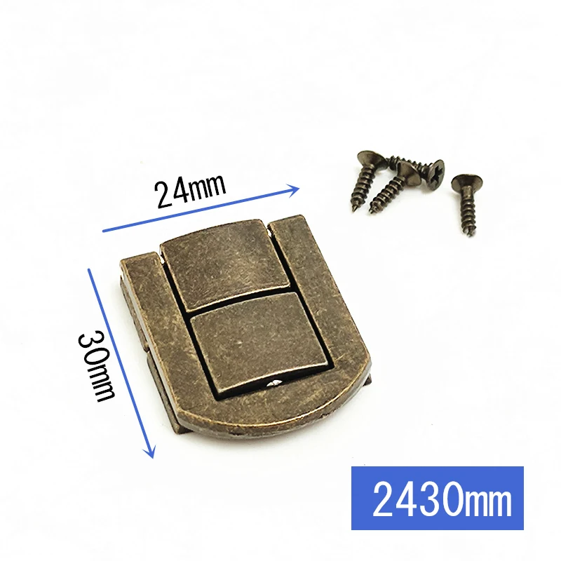 Box Latches 3/4pcs Zinc Alloy Catch Chest Clip Clasp Toggle Lock Antique Bronzed Hasps Jewelry Suitcase Buckle Hardware