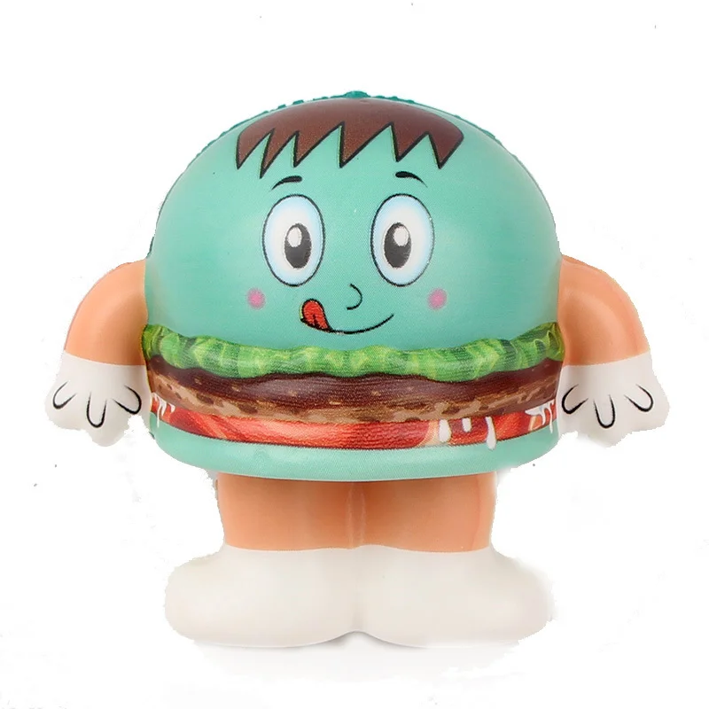 VLAMPO 1 шт. Kawaii Burger Simulation Squishy медленно поднимающаяся мягкая декомпрессионная игрушка для снятия стресса Забавный подарок для маленького ребенка игрушка