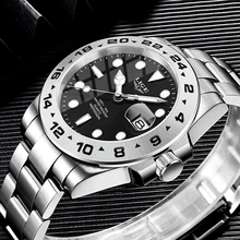 LIGE – montre de plongée à Quartz pour hommes, marque de luxe, mode, étanche 30ATM, horloge de Date, Sport
