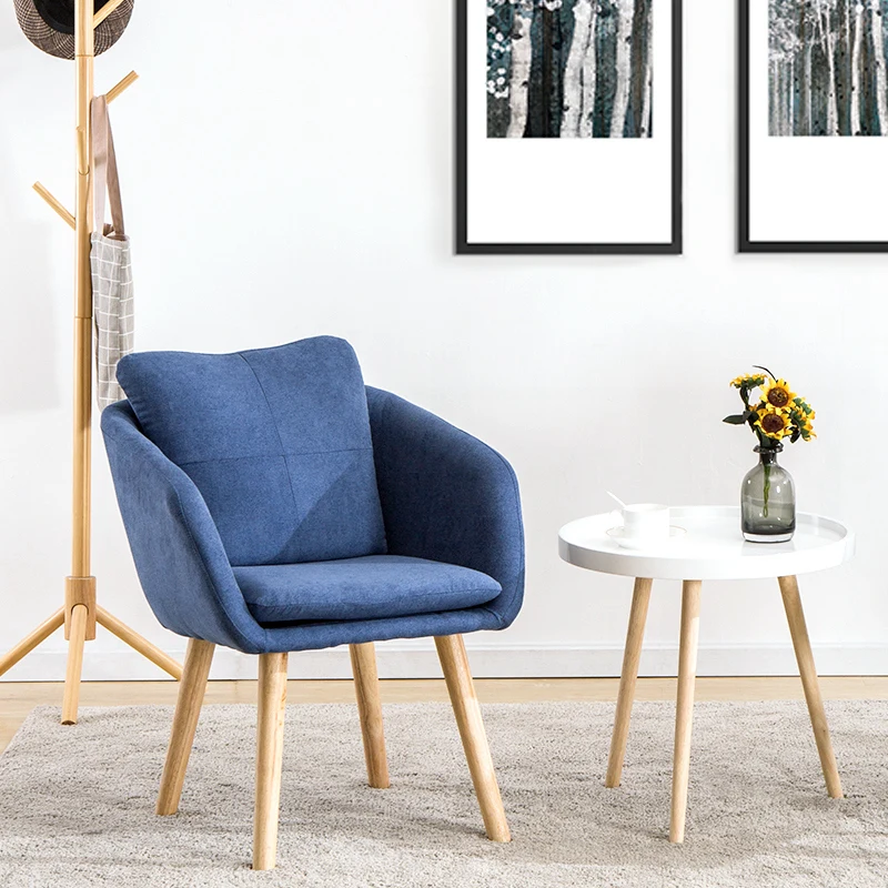 

Creative Nordic Study Bedroom Office Chair Single Sofa Restaurant By The Back Dining Chair Modern Minimalist Home Lazy Chair