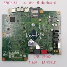 AIA30 LA-C671P Voor Lenovo C20-00 Alle-In-een Moederbord Cpu: J3060 Uam Fru: 00UW292 100% Test Ok