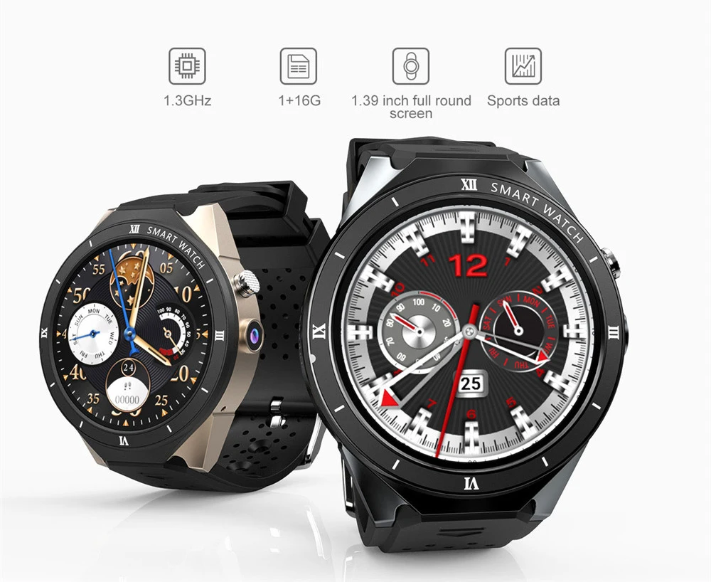 Умные часы с поддержкой Android скачать приложение Wi-Fi sim-карта 1 Гб+ 16 Гб gps Спортивная запись Шагомер монитор сердечного ритма умные часы для мужчин