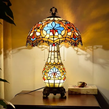 

European Mediterranean after guti tiffany stained glass sitting room dining-room bedroom love lash bar lamp