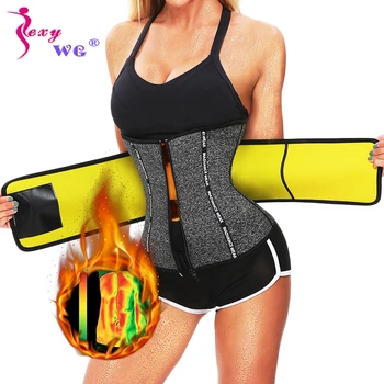 

SEXYWG Slimming Underwear Waist Supports Belt Slim Body Shaper Women Neoprene Sauna Shapewear Fajas Modeling Strap Waist Trainer