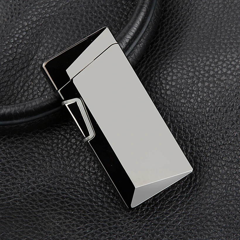 Chiclits Новая Металлическая электронная импульсная usb-зарядка сенсорная электрическая двойная дуговая сигаретная зажигалка
