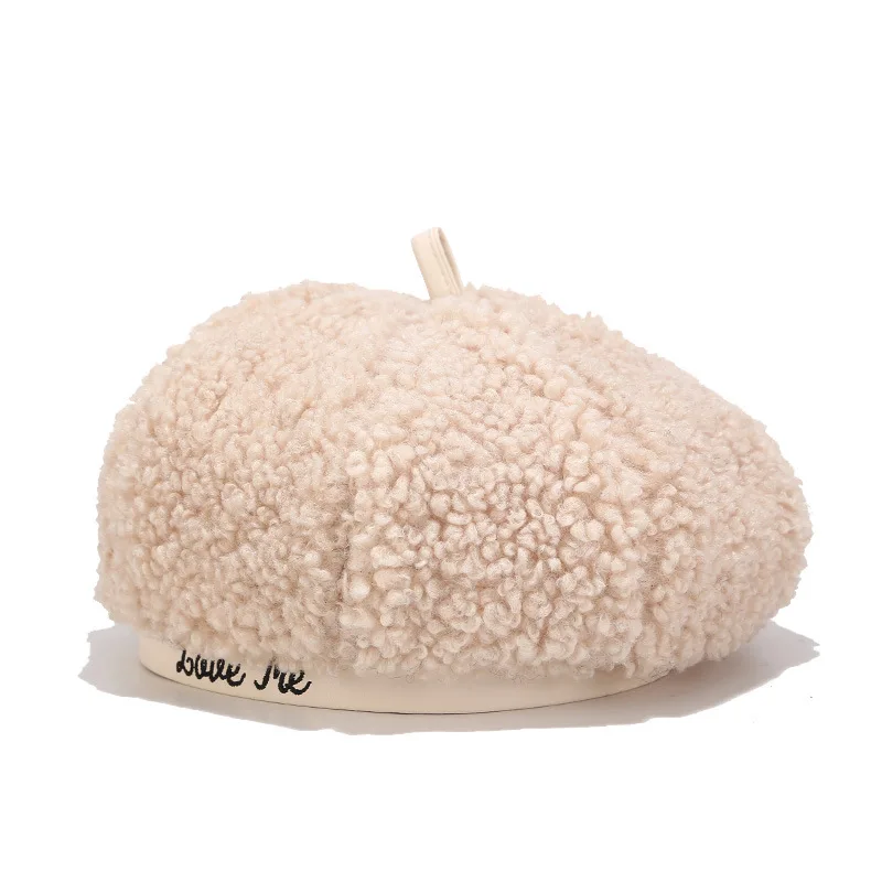 Beige KASURE новые модные зимние теплые кашемировые береты, минималистичные элегантные плоские шапки, мягкий светильник, цветные шапки для художника - Цвет: Beige
