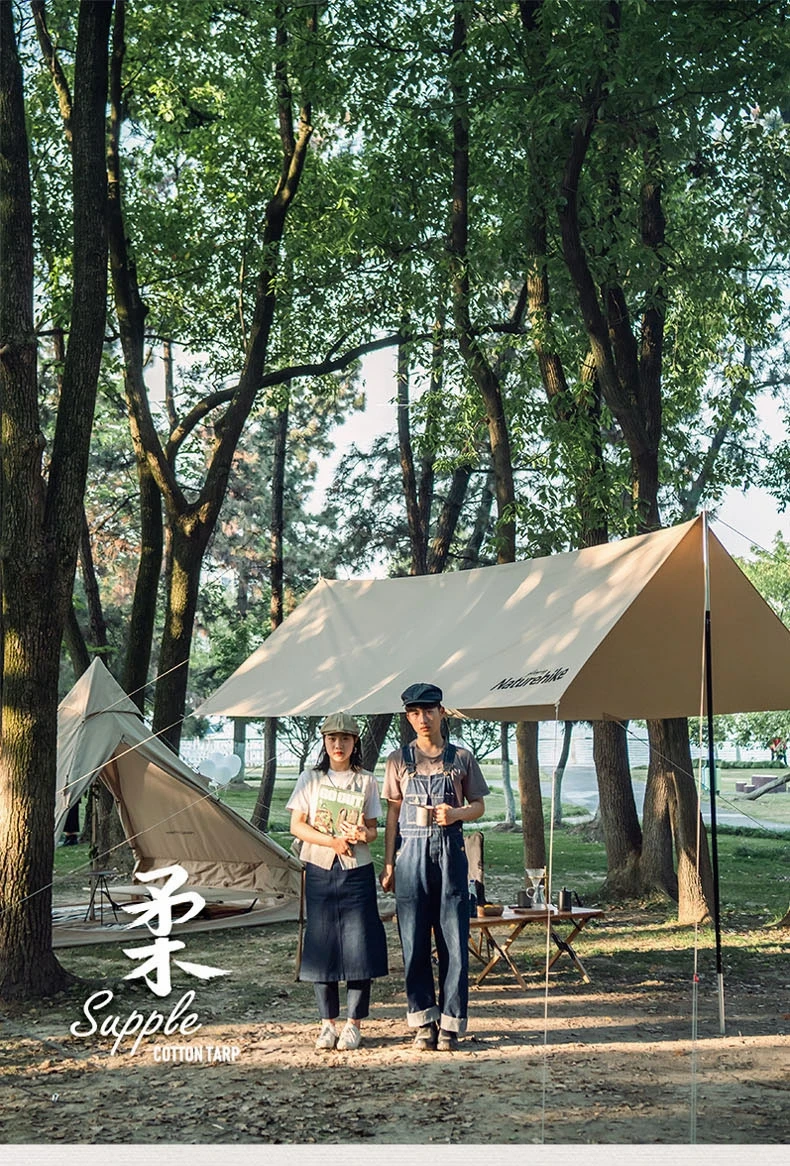 Naturehike-Outdoor Ultra Light Camping Cotton Cloth Canopy