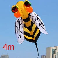 Outdoor Fun Sports For Adults   3m/4m  Single Line Power  Software Animal Hornet  Bee Kite  With  Handle And Line Good Flying 2