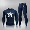 2-piece Set Men Sport Thermal Underwear Sports Compression Underwear Gym Training Tights Quick-Drying Wicking Clothing Sport Set 4