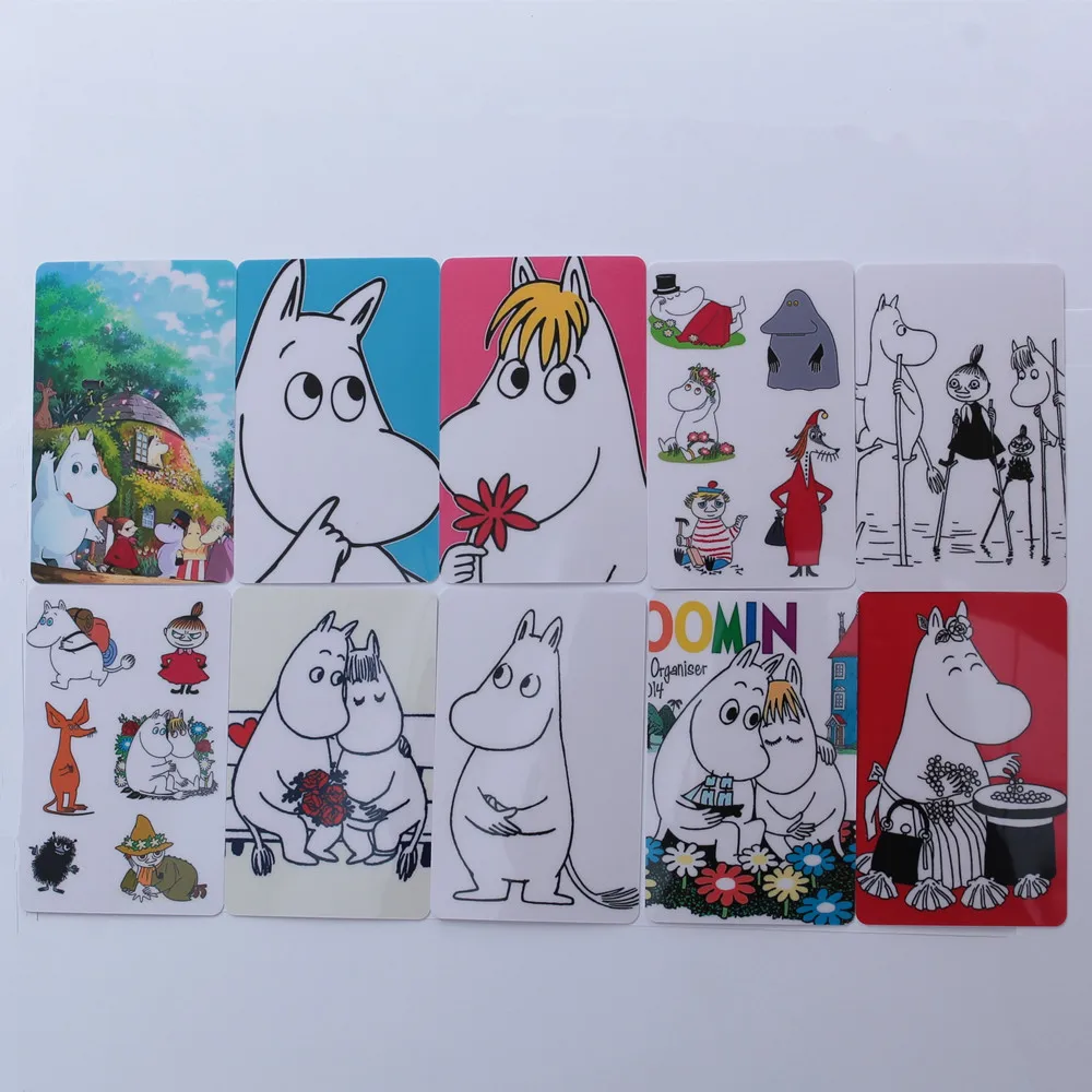 Moomin Muuminpeikko Новая модная карточная наклейка игрушка Наклейка Малыш Муми мультяшная наклейка милый финский персонаж наклейка для телефона