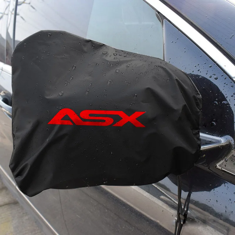 2 шт., Автомобильная крышка зеркала заднего вида для Mitsubishi ASX, автомобильные чехлы, снежный лед, водонепроницаемая защита от пыли, защита от солнца, УФ-защита для всех сезонов