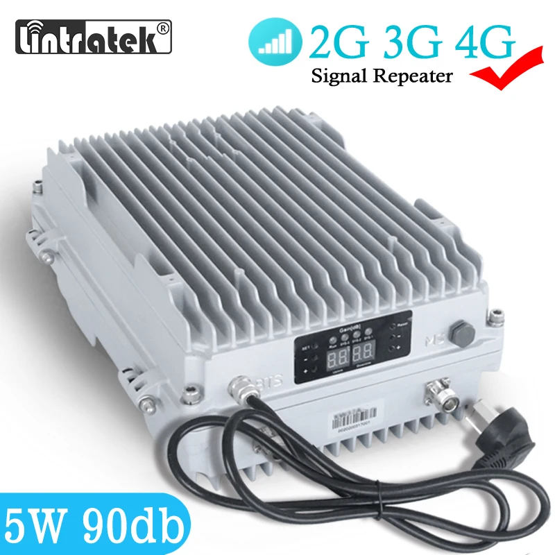 Усилитель сигнала MGC 5 Вт 4G 90 дБ 2G 3G 850 900 1800 МГц 2100 дБм|Усилители сигнала| |