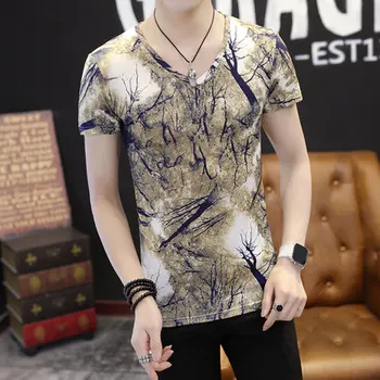 

Summer new women's street letter characters print loose short-sleeved T-shirt 6418