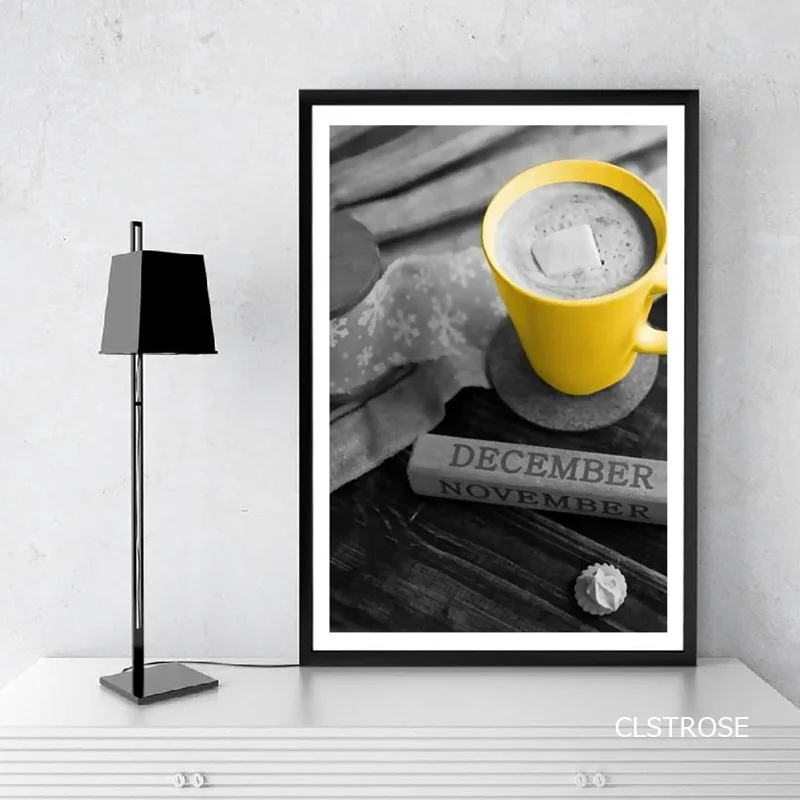 Скандинавский современный стиль абстрактный более темный стол Искусство