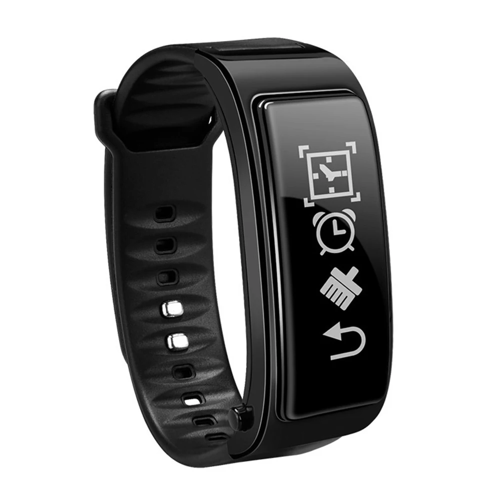 Bluetooth наушники подарок 2 в 1 монитор сердечного ритма модный будильник Универсальный сенсорный экран калории музыка умный Браслет