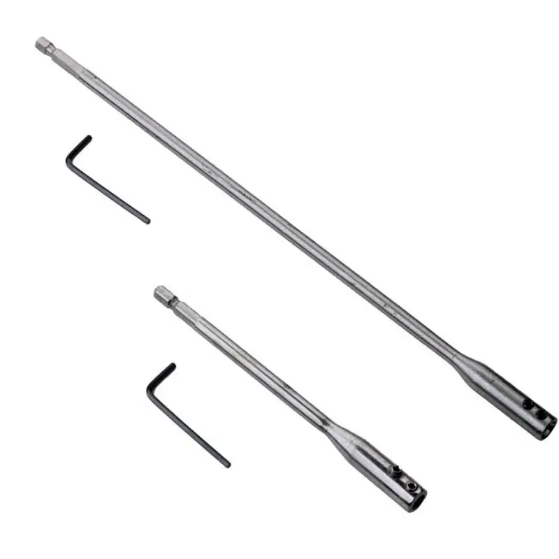 

Drill Bit Extension Bar Flat Drill Shaft Hole Extention 150mm/300mm for Mechanics Construction Work Homeowners