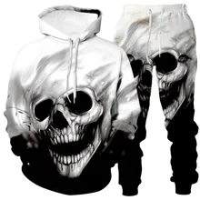 Мужская Новая Спортивная одежда с 3D принтом с капюшоном, толстовка с длинным рукавом и штаны, Модный комплект для фитнеса, мужская спортивная одежда#1202