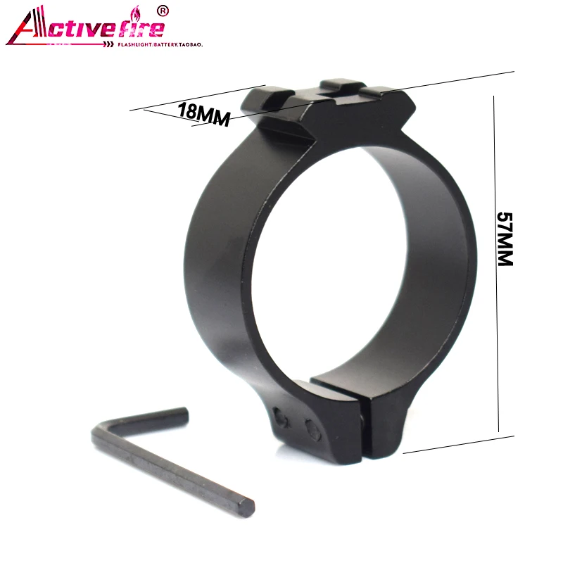 

Activefire 40mm Pipe diameter ALCANCE DE vista linterna pistola láser caza tirotáctico barril anillo 20mm Weaver riel Picatinny