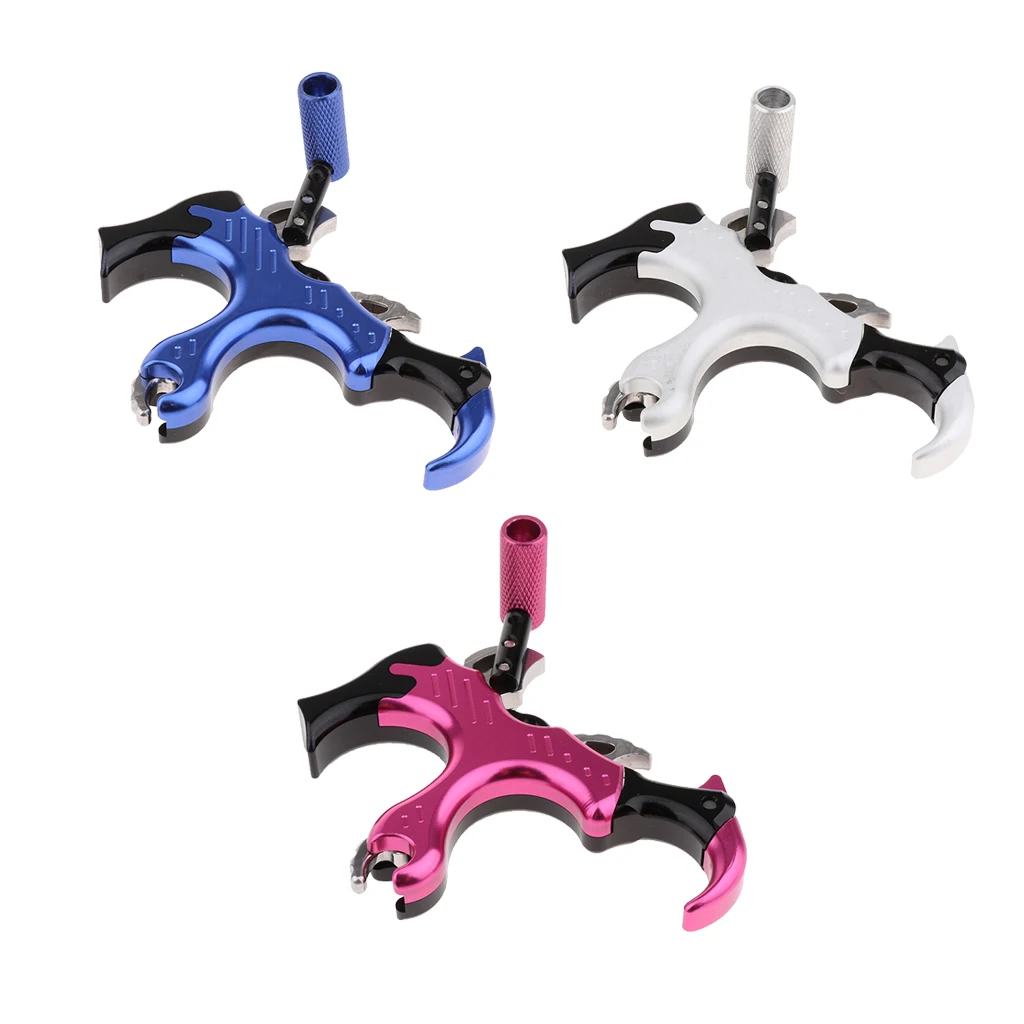 

Archery Release Aid Trigger 3 Finger Caliper Archery accessories for D Ring Compound Bow Target Hunting Practice
