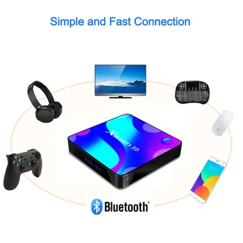 

New 2021 Model Android Tv RK3318 X88 Pro Box Android 10 Set Top 4G 64G VIPHD 4k Tvbox X88 Pro Android Media Player MX3 Voice