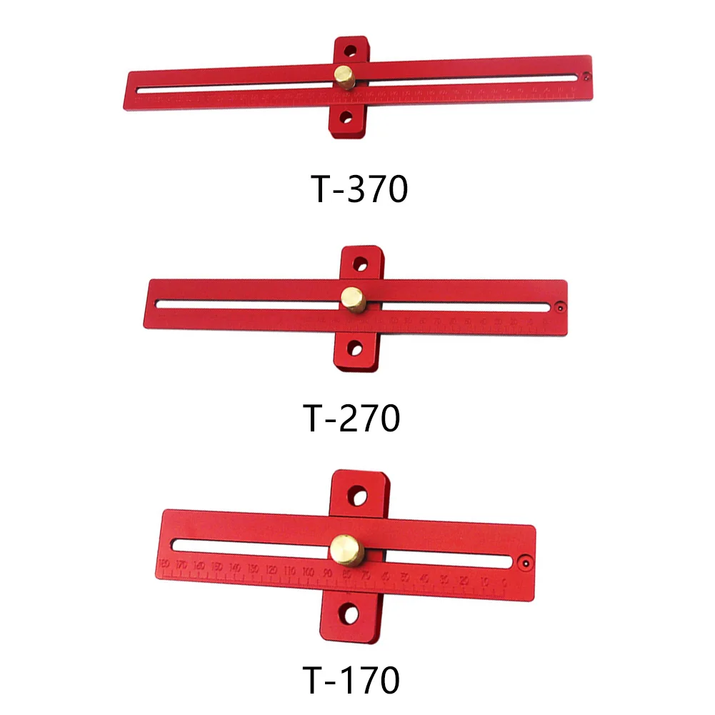 T-type Scale Деревообработка DIY инструмент для маркировки из алюминиевого сплава отверстие Точная Полезная портативная профессиональная