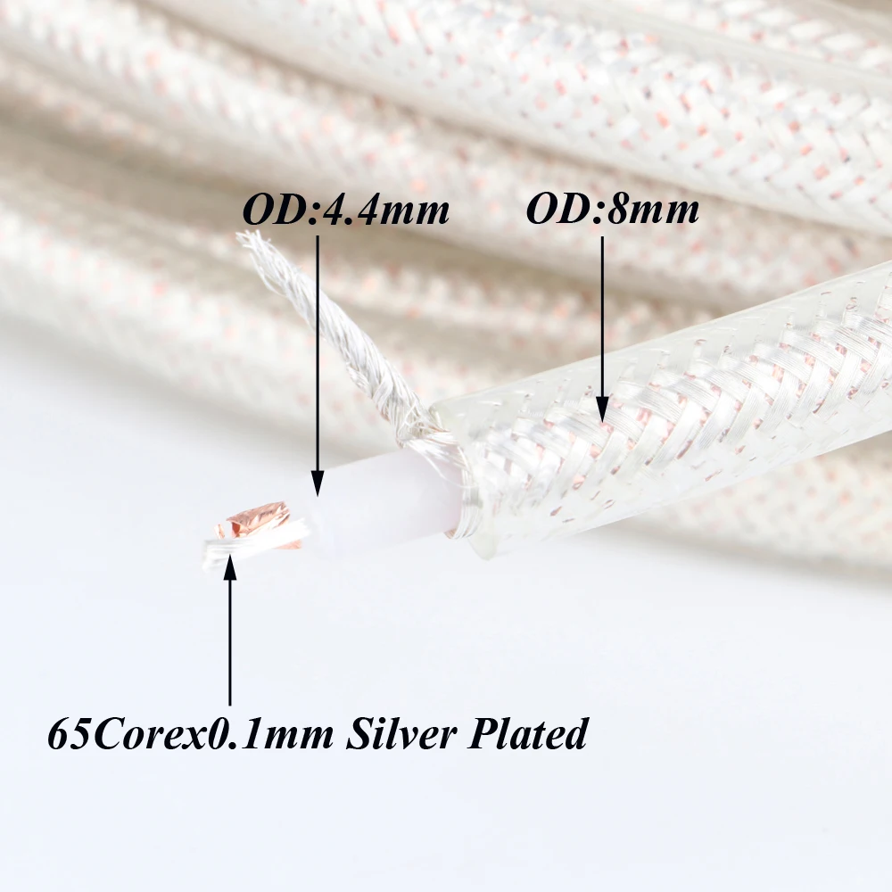 X414 HI End OCC посеребренный аудиофиловый DIYER объемный провод DIY Аудио соединительный