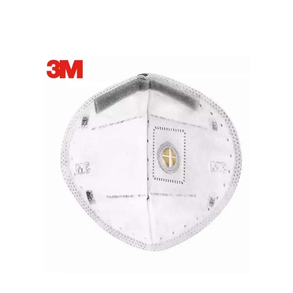 

DishyKooker KN95 Active Carbon Face Mask with Valve Adjustable Nose Clip Protective Mask 3M 9541V