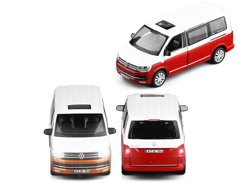 1:32 VW T6 MULTIVAN MPV имитационная модель игрушечного автомобиля из сплава, детские игрушки, подлинный коллекционный подарок для внедорожника