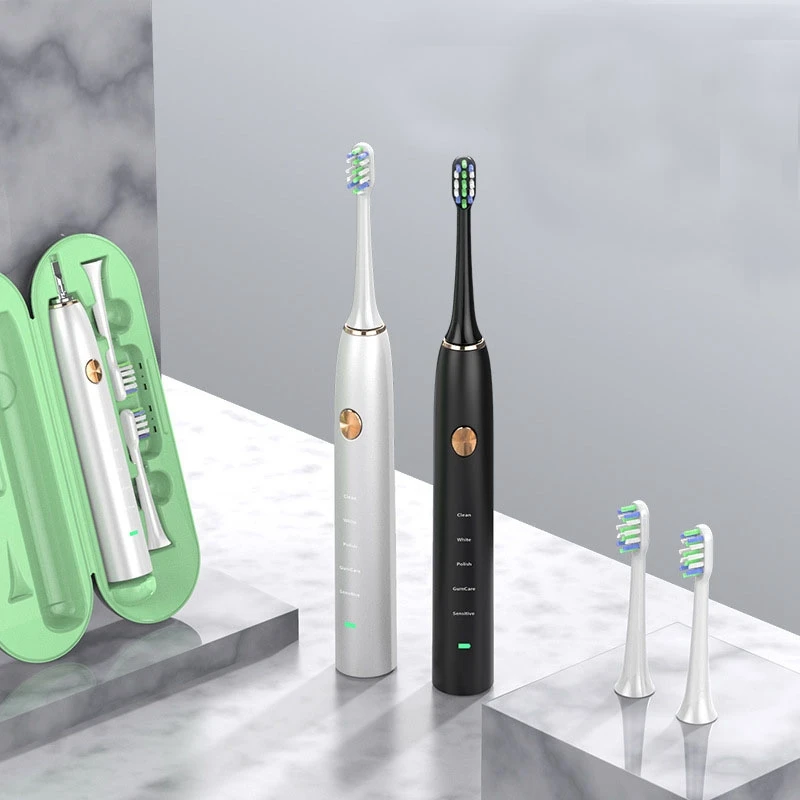 Electric Toothbrush USB Inductive Charging Toothbrush Adults Electric Toothbrush 2 Brush Heads & Travel Case Electric Toothbrush USB Inductive Charging Toothbrush Adults Electric Toothbrush 2 Brush Heads & Travel Case