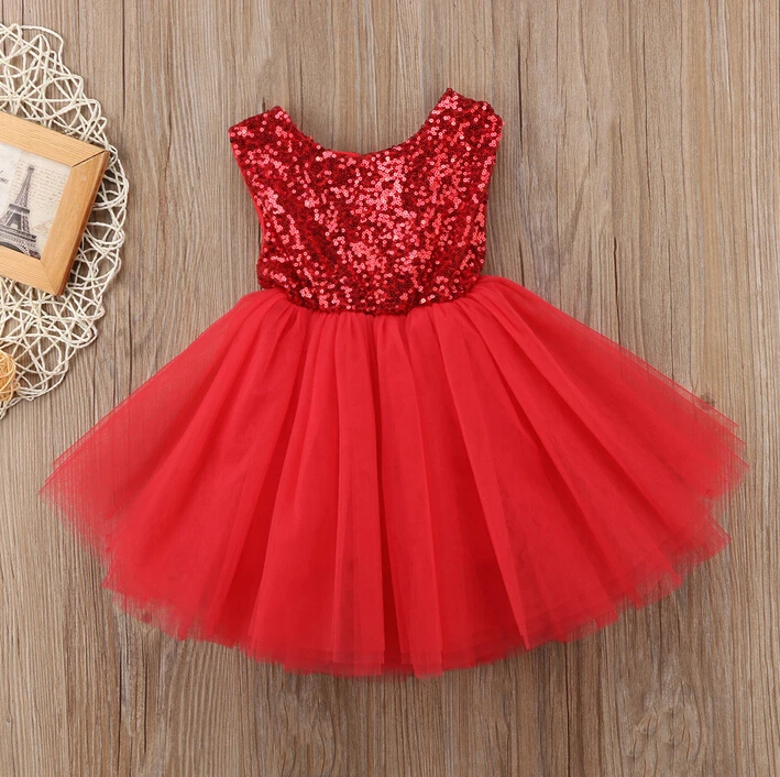 Kids Baby Girl Princess Dress Outfits Red Out Tutu Party Gown Back Ball Tulle Pink Dresses Hollow Formal Dress