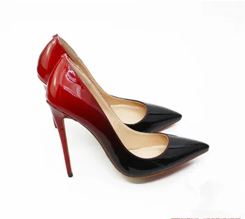

2019 Gradual Change Color Sharp Shallow With High-heeled Will Code High-heeled Shoes Single Shoe